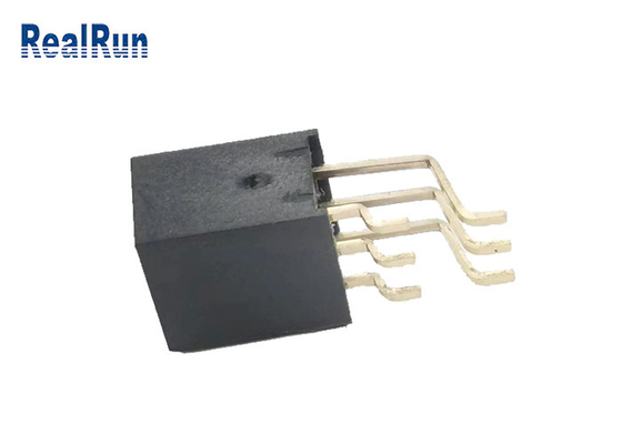L'oro d'ottone timbrato di Pin Female Socket Header SMT di totale 6 del terminale 2x3p ha placcato PA6T