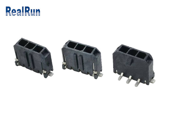UL 94V-0 3 Pin Header Connector Vertical SMD Matte Tin Plated di LCP 2-1445053-3
