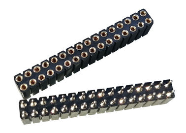 tipo femminile rotondo della IMMERSIONE dell'intestazione di Pin di 2.54mm diritto per attrezzatura medica