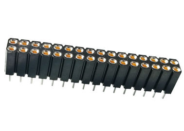 tipo femminile rotondo della IMMERSIONE dell'intestazione di Pin di 2.54mm diritto per attrezzatura medica