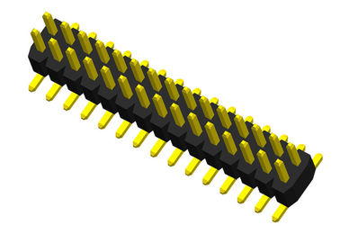 Tipo connettore di Pin del PWB 1.0mm di SMT di 2 di fila di Pin dell'intestazione plastiche del connettore singolo