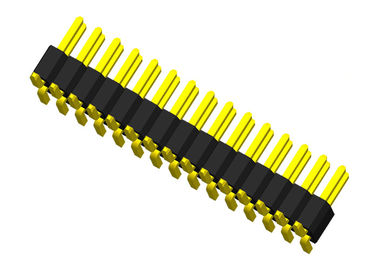 Tipo connettore di Pin del PWB 1.0mm di SMT di 2 di fila di Pin dell'intestazione plastiche del connettore singolo