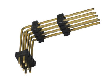 Connettore 1.27mm dell'intestazione di Pin del nero 8 plastica ad angolo retto di tipo tre di due file