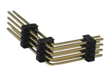 Connettore 1.27mm dell'intestazione di Pin del nero 8 plastica ad angolo retto di tipo tre di due file