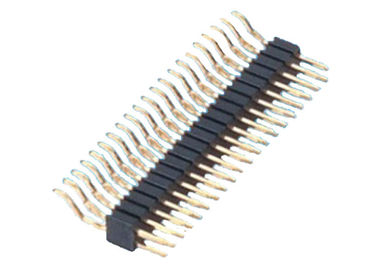 Tipo orizzontale il nero 1.27mm di SMT della doppia di fila intestazione di Pin dell'intestazione di Pin di 2x20