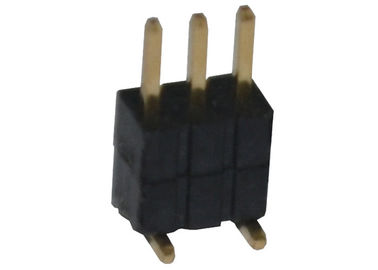 Tipo verticale di SMT del supporto del connettore 1.27mm dell'intestazione di fila di Pin della plastica 3 singolo