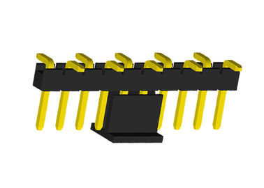 altezza 2A PBT di SMT 2.0mm del CAPPUCCIO di fila del connettore maschio dell'intestazione di 10P PA6T singola