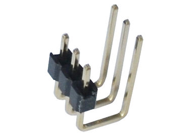 2.0mm 3 singolo tipo plastica di grado U dell'intestazione 90 di Pin di fila di Pin del lato del connettore