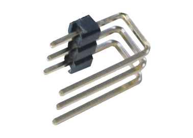 2.0mm 3 singolo tipo plastica di grado U dell'intestazione 90 di Pin di fila di Pin del lato del connettore