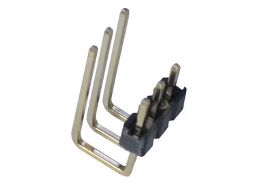 2.0mm 3 singolo tipo plastica di grado U dell'intestazione 90 di Pin di fila di Pin del lato del connettore