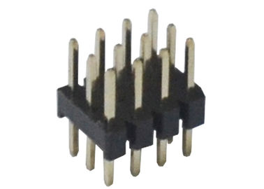 il nero di fila del connettore tre dell'intestazione di Pin 3x4 12 tipo della IMMERSIONE da 180 gradi per il PWB