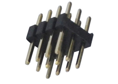 il nero di fila del connettore tre dell'intestazione di Pin 3x4 12 tipo della IMMERSIONE da 180 gradi per il PWB