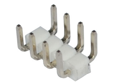 Tipo di grado U di fila 90 del passo 2.54mm del connettore dell'intestazione di Pin di bianco 4 singolo