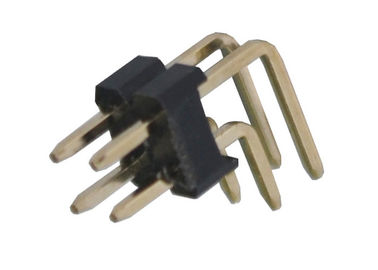 Connettori doppio ad angolo retto dell'intestazione di Pin di fila resistenza di isolamento di 2.5mm x di 2.54mm
