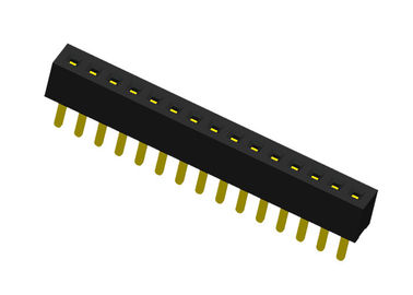Tipo 15 fila diritto 1.0mm x 2.1mm di SMT del connettore femminile dell'intestazione di Pin singola