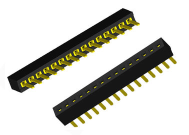 Tipo 15 fila diritto 1.0mm x 2.1mm di SMT del connettore femminile dell'intestazione di Pin singola