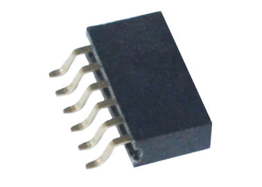 Scelga/tipo orizzontale femminile di SMT del connettore di Pin 6 dell'intestazione 1.27mm fila del doppio