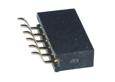 Scelga/tipo orizzontale femminile di SMT del connettore di Pin 6 dell'intestazione 1.27mm fila del doppio