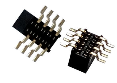 Connettori femminile dell'intestazione di 8 Pin singolo tipo il nero di SMT di fila di 3.4mm x di 1.27mm