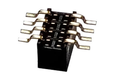 Connettori femminile dell'intestazione di 8 Pin singolo tipo il nero di SMT di fila di 3.4mm x di 1.27mm