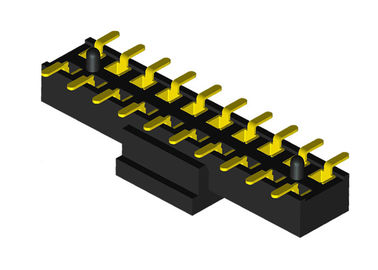 20 passo femminile nero di fila 2.0mm del doppio del connettore dell'intestazione di Pin con il CAPPUCCIO