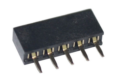 tipo diritto nero di Pin dell'intestazione del passo di 2mm fila femminile 5 del connettore di singola