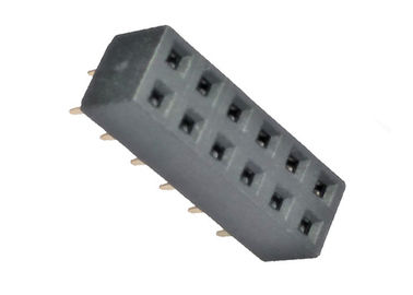 Connettore femminile 2.54mm dell'intestazione di doppia fila 180 flash dell'oro di grado PA9T