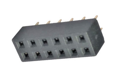 Connettore femminile 2.54mm dell'intestazione di doppia fila 180 flash dell'oro di grado PA9T