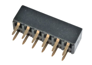 Connettore femminile 2.54mm dell'intestazione di doppia fila 180 flash dell'oro di grado PA9T