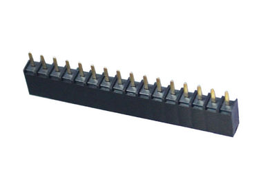 16 tipo diritto il nero della femmina di Pin di Pin dell'intestazione 2.54mm fila rotonda del passo di singola