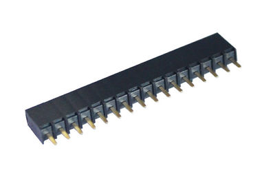 16 tipo diritto il nero della femmina di Pin di Pin dell'intestazione 2.54mm fila rotonda del passo di singola