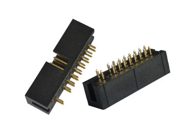 Il grande Pin corrente 20 del connettore 2.54mm dell'intestazione della scatola svuota 2 che il Pin diritto annerisce