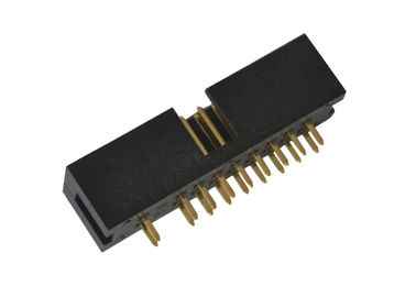 Il grande Pin corrente 20 del connettore 2.54mm dell'intestazione della scatola svuota 2 che il Pin diritto annerisce