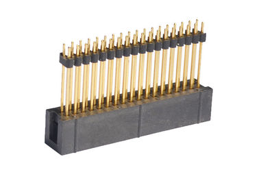 Connettore diritto d'ottone dell'intestazione dell'intestazione 2.54mm di Pin del contatto 18 per il bordo del PWB