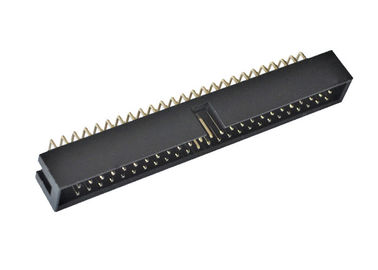 Intestazione a forma di scatola di Pin del passo 50 del PWB di grado ad angolo retto 2.54mm del connettore 90
