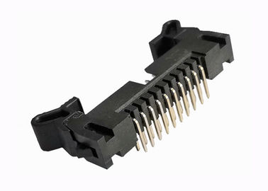 Materiale d'ottone ad angolo retto protetto elettrico del contatto di Pin del connettore 20 dell'intestazione