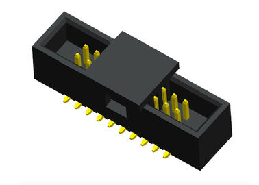Tipo deposito per contatto del CAPPUCCIO di SMT dell'istantaneo dell'oro del passo del connettore 1.27mm dell'intestazione della scatola