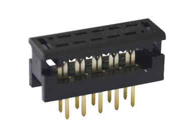 10 materiali maschii del contatto dell'oro/stagnatura elettrolitica del fermaglio di Pin Idc dell'intestazione