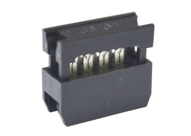 8 materiale femminile dei connettori a nastro del circuito del cavo di Pin IDC 2.54mm PBT