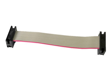 colore piano di Gray schermato IDC di lunghezza variabile di Pin del cavo a nastro di 2.0mm 10