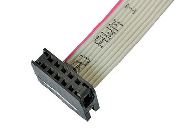 colore piano di Gray schermato IDC di lunghezza variabile di Pin del cavo a nastro di 2.0mm 10
