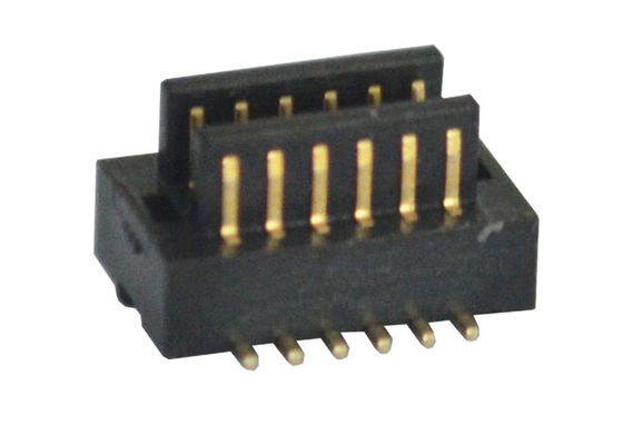 Il supporto di superficie nero 2*6 Pin Board To Board Connector di H2.0 millimetro 0.8Mm lancia il tipo di SMT del maschio