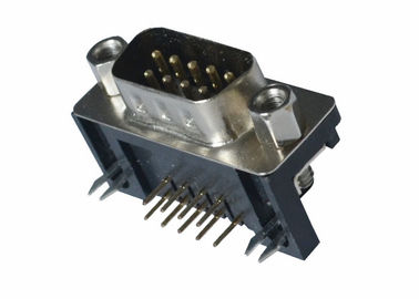 Materiali del contatto dell'oro/stagnatura elettrolitica del connettore del SOTTOMARINO del Dott D di DB del maschio di 9 Pin