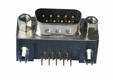 Materiali del contatto dell'oro/stagnatura elettrolitica del connettore del SOTTOMARINO del Dott D di DB del maschio di 9 Pin
