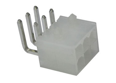 Cavo bianco del PWB del wafer dell'intestazione di Pin dell'angolo retto 6 per imbarcarsi su ohm dei connettori 30m