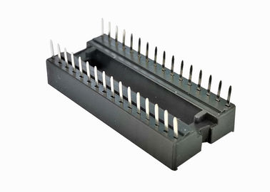 valutazione corrente quadrata del connettore 3A dell'intestazione di Pin del foro della IMMERSIONE dell'incavo di IC del passo di 1.778mm