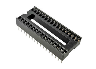 valutazione corrente quadrata del connettore 3A dell'intestazione di Pin del foro della IMMERSIONE dell'incavo di IC del passo di 1.778mm