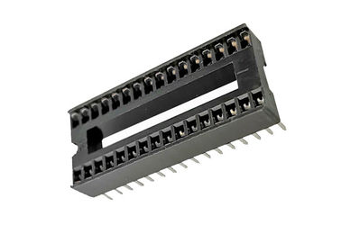 valutazione corrente quadrata del connettore 3A dell'intestazione di Pin del foro della IMMERSIONE dell'incavo di IC del passo di 1.778mm