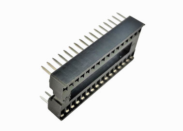 valutazione corrente quadrata del connettore 3A dell'intestazione di Pin del foro della IMMERSIONE dell'incavo di IC del passo di 1.778mm