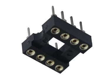 UL 94V 0 28 connettore rotondo del foro 7.62mm dell'incavo di IC della immersione di Pin a prova d'umidità